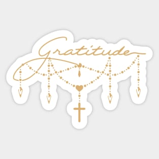 Christian Apparel Clothing Gifts - Gratitude Sticker